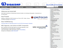 Tablet Screenshot of gigacomp.de